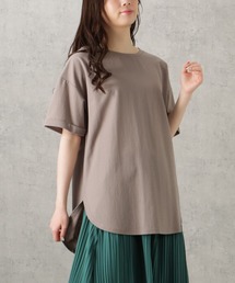 SARARI 冷感ラウンドチュニックTシャツ