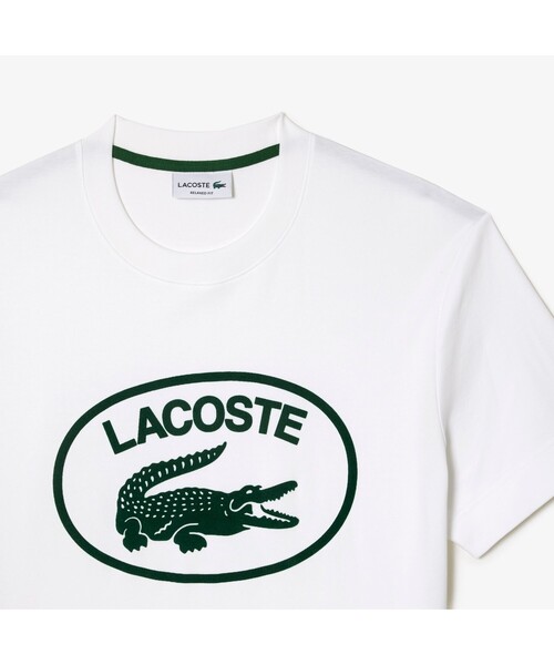 LACOSTE(ラコステ)の「トーンオントーン ラコステグラフィック Tシャツ(Tシャツ/カットソー・メンズ・ブルー系その他/グリーン/レッド・4/3/5/2)」の8枚目の写真