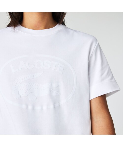 LACOSTE(ラコステ)の「トーンオントーン ラコステグラフィック Tシャツ(Tシャツ/カットソー・メンズ・ブルー系その他/グリーン/レッド・4/3/5/2)」の11枚目の写真