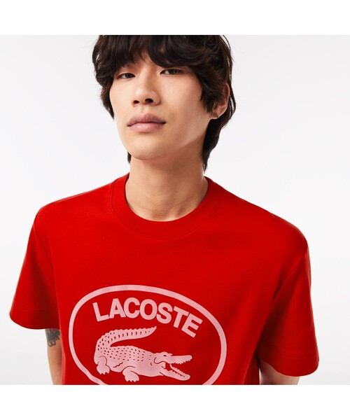 LACOSTE(ラコステ)の「トーンオントーン ラコステグラフィック Tシャツ(Tシャツ/カットソー・メンズ・ブルー系その他/グリーン/レッド・4/3/5/2)」の13枚目の写真