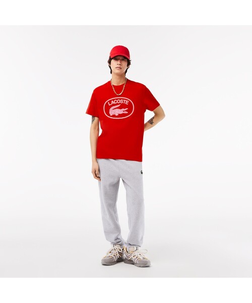 LACOSTE(ラコステ)の「トーンオントーン ラコステグラフィック Tシャツ(Tシャツ/カットソー・メンズ・ブルー系その他/グリーン/レッド・4/3/5/2)」の15枚目の写真