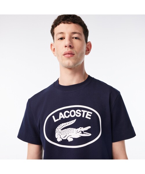 LACOSTE(ラコステ)の「トーンオントーン ラコステグラフィック Tシャツ(Tシャツ/カットソー・メンズ・ブルー系その他/グリーン/レッド・4/3/5/2)」の18枚目の写真