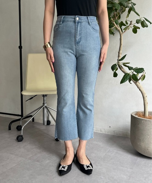 prose verse(プロズヴェール)の「《低身長サイズあり》ストレッチクロップドデニム(デニムパンツ・レディース・サックスブルー/ブルー・SMALL/MEDIUM/SP/MP)」の20枚目の写真