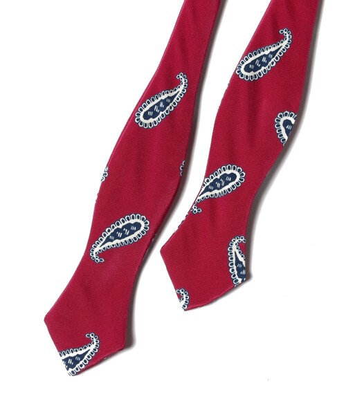 BEAMS PLUS（ビームスプラス）の「BEAMS PLUS / プリントペイズリー ボウタイ（ネクタイ・メンズ・ブラウン/レッド/ネイビー・ONE SIZE）」の5枚目の写真