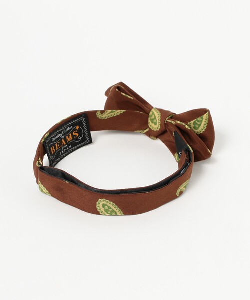 BEAMS PLUS（ビームスプラス）の「BEAMS PLUS / プリントペイズリー ボウタイ（ネクタイ・メンズ・ブラウン/レッド/ネイビー・ONE SIZE）」の9枚目の写真