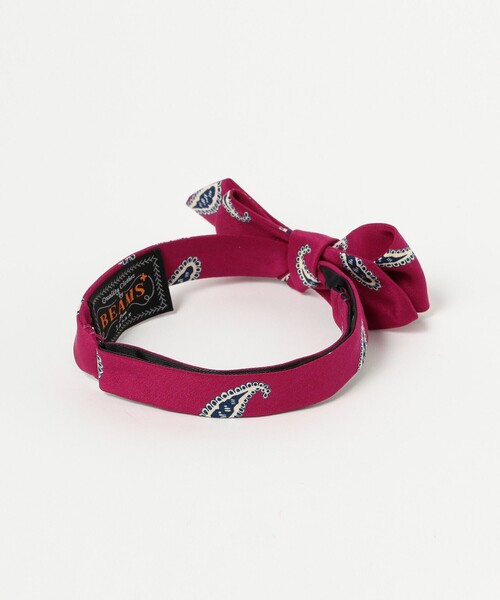 BEAMS PLUS（ビームスプラス）の「BEAMS PLUS / プリントペイズリー ボウタイ（ネクタイ・メンズ・ブラウン/レッド/ネイビー・ONE SIZE）」の13枚目の写真