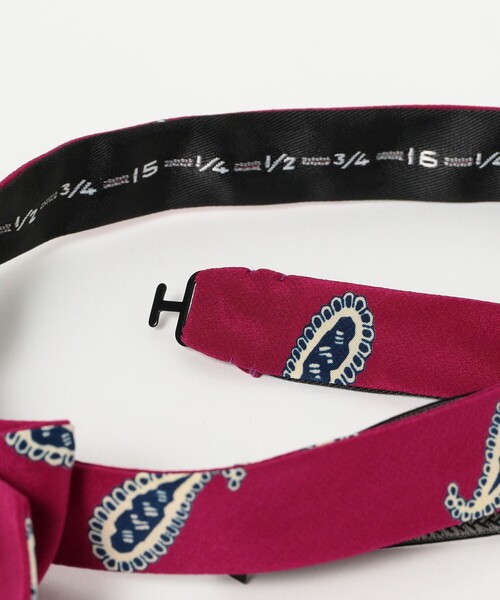 BEAMS PLUS（ビームスプラス）の「BEAMS PLUS / プリントペイズリー ボウタイ（ネクタイ・メンズ・ブラウン/レッド/ネイビー・ONE SIZE）」の14枚目の写真