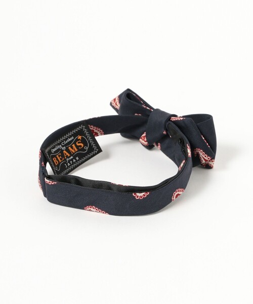 BEAMS PLUS（ビームスプラス）の「BEAMS PLUS / プリントペイズリー ボウタイ（ネクタイ・メンズ・ブラウン/レッド/ネイビー・ONE SIZE）」の17枚目の写真