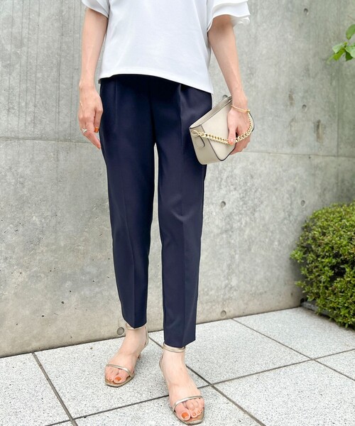 NOLLEY’S Sophi(ノーリーズソフィ)の「《セットアップ対応》ウォッシャブルドライストレッチイージーパンツ(その他パンツ・レディース・ミント/ベージュ/ネイビー/ブラック・36/34/38)」の4枚目の写真