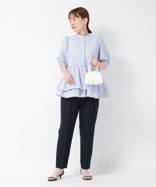 NOLLEY’S Sophi(ノーリーズソフィ)の「《セットアップ対応》ウォッシャブルドライストレッチイージーパンツ(その他パンツ・レディース・ミント/ベージュ/ネイビー/ブラック・36/34/38)」の5枚目の写真