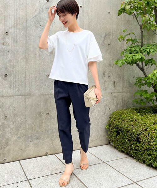 NOLLEY’S Sophi(ノーリーズソフィ)の「《セットアップ対応》ウォッシャブルドライストレッチイージーパンツ(その他パンツ・レディース・ミント/ベージュ/ネイビー/ブラック・36/34/38)」の10枚目の写真