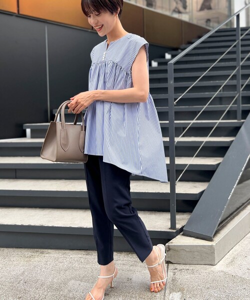 NOLLEY’S Sophi(ノーリーズソフィ)の「《セットアップ対応》ウォッシャブルドライストレッチイージーパンツ(その他パンツ・レディース・ミント/ベージュ/ネイビー/ブラック・36/34/38)」の12枚目の写真