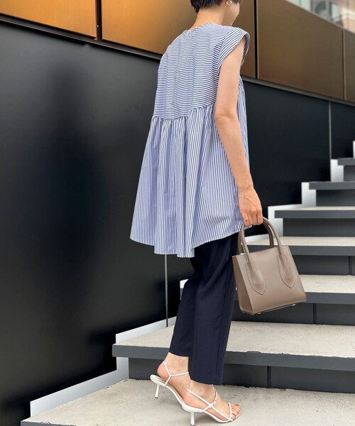 NOLLEY’S Sophi(ノーリーズソフィ)の「《セットアップ対応》ウォッシャブルドライストレッチイージーパンツ(その他パンツ・レディース・ミント/ベージュ/ネイビー/ブラック・36/34/38)」の13枚目の写真