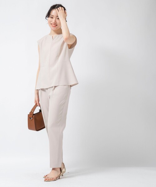 NOLLEY’S Sophi(ノーリーズソフィ)の「《セットアップ対応》ウォッシャブルドライストレッチイージーパンツ(その他パンツ・レディース・ミント/ベージュ/ネイビー/ブラック・36/34/38)」の14枚目の写真