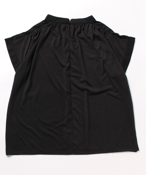 m.f.editorial(エムエフエディトリアル)の「m.f.エディトリアル レディース ハイブリッド プチハイネック半袖プルオーバー(Tシャツ/カットソー・レディース・ホワイト/ブラック/ベージュ/サックスブルー・MEDIUM/LARGE)」の5枚目の写真