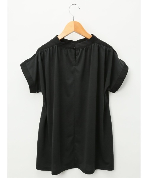 m.f.editorial(エムエフエディトリアル)の「m.f.エディトリアル レディース ハイブリッド プチハイネック半袖プルオーバー(Tシャツ/カットソー・レディース・ホワイト/ブラック/ベージュ/サックスブルー・MEDIUM/LARGE)」の22枚目の写真