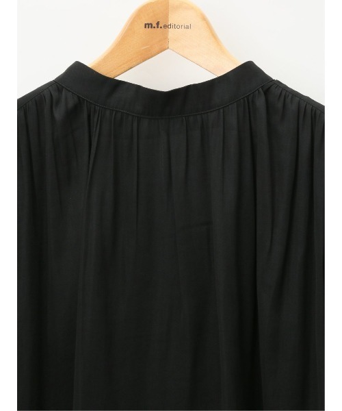 m.f.editorial(エムエフエディトリアル)の「m.f.エディトリアル レディース ハイブリッド プチハイネック半袖プルオーバー(Tシャツ/カットソー・レディース・ホワイト/ブラック/ベージュ/サックスブルー・MEDIUM/LARGE)」の19枚目の写真