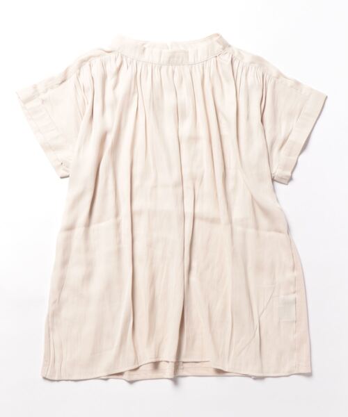 m.f.editorial(エムエフエディトリアル)の「m.f.エディトリアル レディース ハイブリッド プチハイネック半袖プルオーバー(Tシャツ/カットソー・レディース・ホワイト/ブラック/ベージュ/サックスブルー・MEDIUM/LARGE)」の17枚目の写真