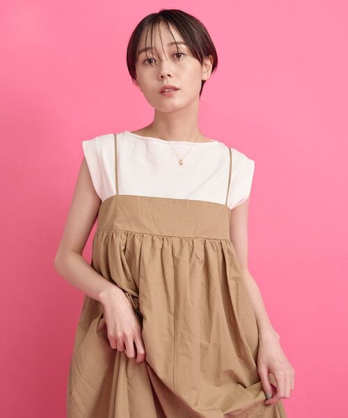 Kari & lili（カウリアンドリィリィ）の「ノースリニットTOPS（ニット/セーター・レディース・オフホワイト/ライトブルー/ブラック/ライトグレー・FREE）」の9枚目の写真