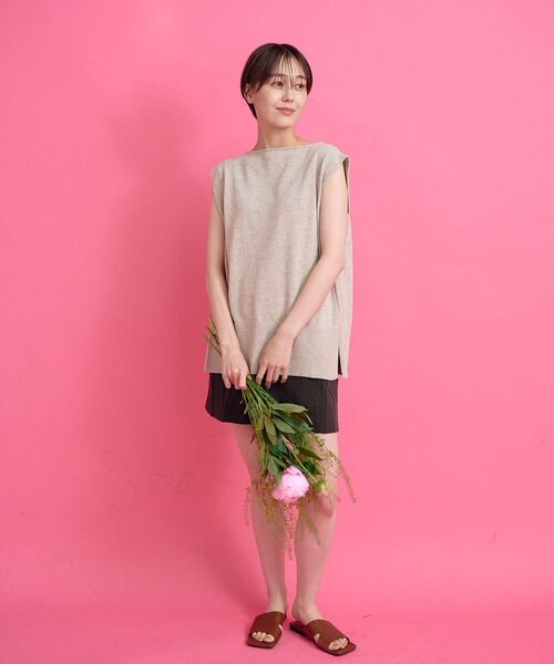 Kari & lili（カウリアンドリィリィ）の「ノースリニットTOPS（ニット/セーター・レディース・オフホワイト/ライトブルー/ブラック/ライトグレー・FREE）」の12枚目の写真