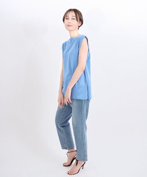 Kari & lili（カウリアンドリィリィ）の「ノースリニットTOPS（ニット/セーター・レディース・オフホワイト/ライトブルー/ブラック/ライトグレー・FREE）」の20枚目の写真