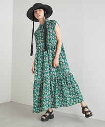 花柄ティアードワンピース【SUM1 STYLE】