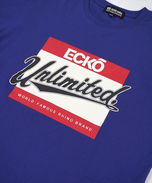 ecko unltd.(エコーアンリミテッド)の「【ecko unltd.】エコーアンリミテッド ブランドロゴ プリント Tシャツ ストリートウェア サイ ECM32252(Tシャツ/カットソー・メンズ・ブルー/ホワイト/ブラック/レッド・M/L/LL)」の3枚目の写真