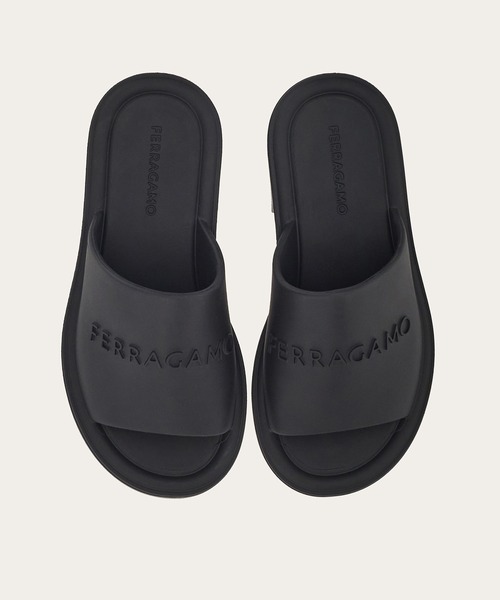FERRAGAMO(フェラガモ)の「スライドサンダル(サンダル・メンズ・ブラック・9/8/7)」の2枚目の写真