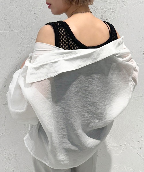 apres jour mignon(アプレジュールミニョン)の「メッシュタンクトップ【ZOZOTOWN限定アイテム】(タンクトップ・レディース・オフホワイト/ブラック/グリーン/ブルー・フリー/X-LARGE)」の11枚目の写真