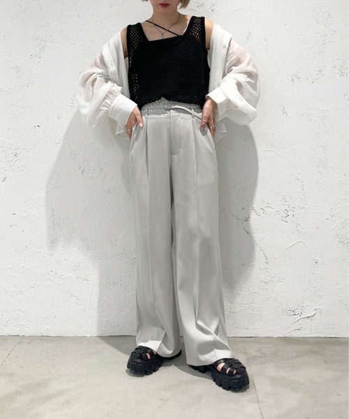 apres jour mignon(アプレジュールミニョン)の「メッシュタンクトップ【ZOZOTOWN限定アイテム】(タンクトップ・レディース・オフホワイト/ブラック/グリーン/ブルー・フリー/X-LARGE)」の17枚目の写真