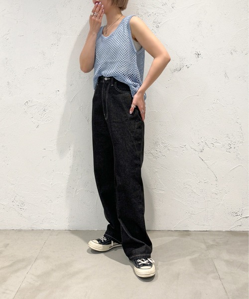 apres jour mignon(アプレジュールミニョン)の「メッシュタンクトップ【ZOZOTOWN限定アイテム】(タンクトップ・レディース・オフホワイト/ブラック/グリーン/ブルー・フリー/X-LARGE)」の9枚目の写真