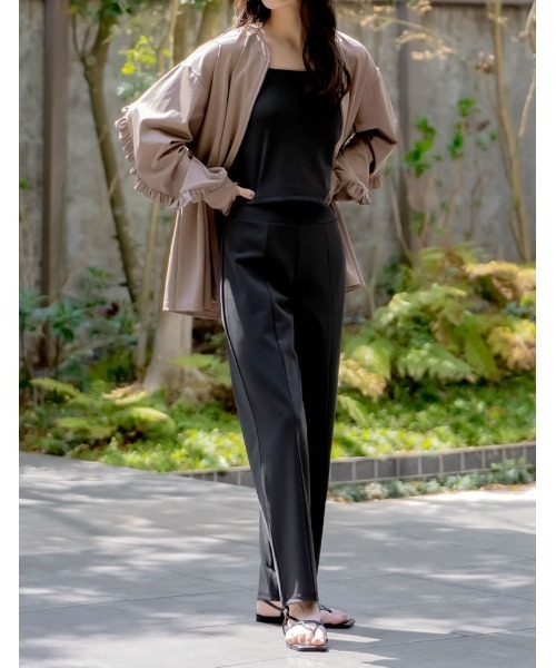 Re:EDIT（リエディ）の「[UVカット][接触冷感][速乾][水陸両用][DAILY SWIM][低身長/高身長/大きいサイズ有]ラッシュガードフロントスリットorスリットなし選べるスイムパンツ（水着・レディース・ブラック/ブラウン/ブラウン系その他/ブラック系その他・SHORT/MEDIUM/TALL/LARGE/X-LARGE）」の21枚目の写真