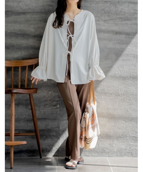 Re:EDIT（リエディ）の「[UVカット][接触冷感][速乾][水陸両用][DAILY SWIM][低身長/高身長/大きいサイズ有]ラッシュガードフロントスリットorスリットなし選べるスイムパンツ（水着・レディース・ブラック/ブラウン/ブラウン系その他/ブラック系その他・SHORT/MEDIUM/TALL/LARGE/X-LARGE）」の19枚目の写真