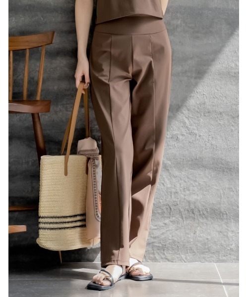 Re:EDIT（リエディ）の「[UVカット][接触冷感][速乾][水陸両用][DAILY SWIM][低身長/高身長/大きいサイズ有]ラッシュガードフロントスリットorスリットなし選べるスイムパンツ（水着・レディース・ブラック/ブラウン/ブラウン系その他/ブラック系その他・SHORT/MEDIUM/TALL/LARGE/X-LARGE）」の18枚目の写真