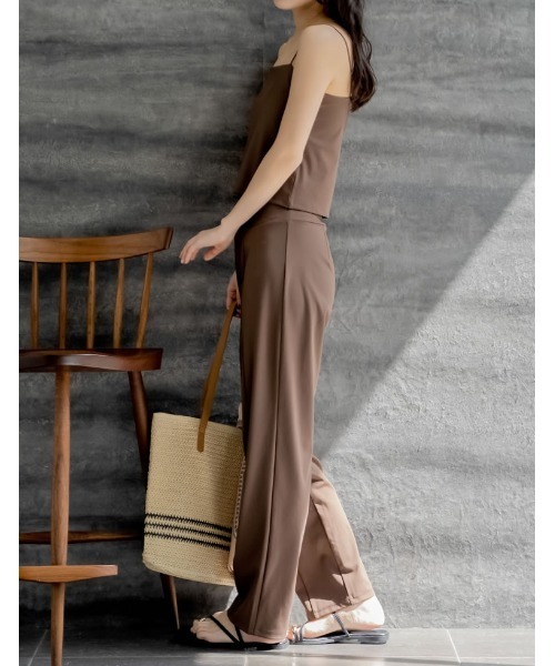 Re:EDIT（リエディ）の「[UVカット][接触冷感][速乾][水陸両用][DAILY SWIM][低身長/高身長/大きいサイズ有]ラッシュガードフロントスリットorスリットなし選べるスイムパンツ（水着・レディース・ブラック/ブラウン/ブラウン系その他/ブラック系その他・SHORT/MEDIUM/TALL/LARGE/X-LARGE）」の16枚目の写真