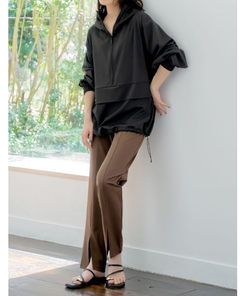 Re:EDIT（リエディ）の「[UVカット][接触冷感][速乾][水陸両用][DAILY SWIM][低身長/高身長/大きいサイズ有]ラッシュガードフロントスリットorスリットなし選べるスイムパンツ（水着・レディース・ブラック/ブラウン/ブラウン系その他/ブラック系その他・SHORT/MEDIUM/TALL/LARGE/X-LARGE）」の11枚目の写真