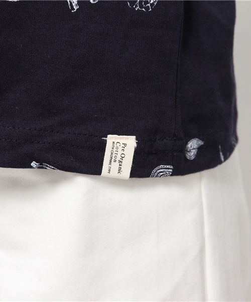 OUTLET(アウトレット)の「【CIAOPANIC TYPY】POC総柄ボーダーTEE(Tシャツ/カットソー・レディース・ネイビー・FREE)」の8枚目の写真