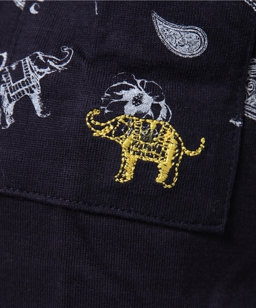 OUTLET(アウトレット)の「【CIAOPANIC TYPY】POC総柄ボーダーTEE(Tシャツ/カットソー・レディース・ネイビー・FREE)」の9枚目の写真