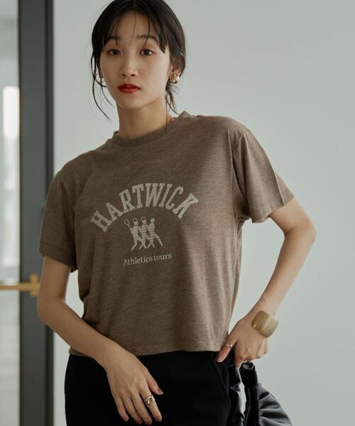 coen（コーエン）の「レトロスポーツプリントTシャツ（Tシャツ/カットソー・レディース・ライトグレー/ダークブラウン/ケリーグリーン・M/L）」の14枚目の写真