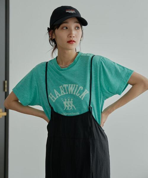 coen（コーエン）の「レトロスポーツプリントTシャツ（Tシャツ/カットソー・レディース・ライトグレー/ダークブラウン/ケリーグリーン・M/L）」の19枚目の写真