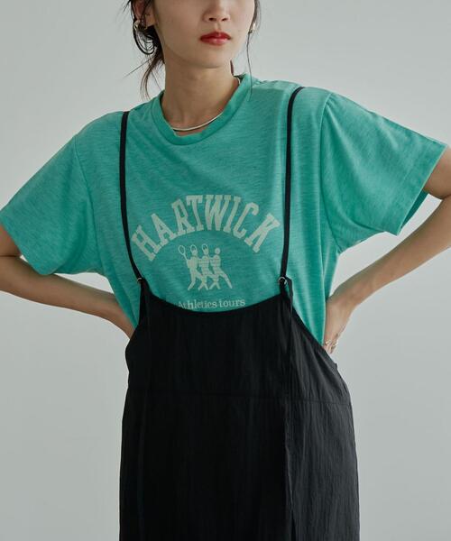 coen（コーエン）の「レトロスポーツプリントTシャツ（Tシャツ/カットソー・レディース・ライトグレー/ダークブラウン/ケリーグリーン・M/L）」の12枚目の写真