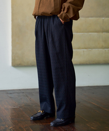 EDIFICE | レトロジャカード 1タックイージーパンツ(スラックス)