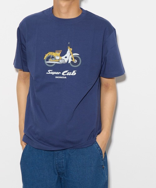 THE BAREFOOT(ベアフット)の「【 HONDA / ホンダ 】 スーパーカブ ベーシックTシャツ 半袖 2301HD01-01 ONI(Tシャツ/カットソー・メンズ・ブラック/オフホワイト/ホワイト/ネイビー・X-LARGE/LARGE/MEDIUM)」の4枚目の写真