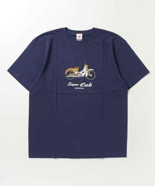THE BAREFOOT(ベアフット)の「【 HONDA / ホンダ 】 スーパーカブ ベーシックTシャツ 半袖 2301HD01-01 ONI(Tシャツ/カットソー・メンズ・ブラック/オフホワイト/ホワイト/ネイビー・X-LARGE/LARGE/MEDIUM)」の9枚目の写真