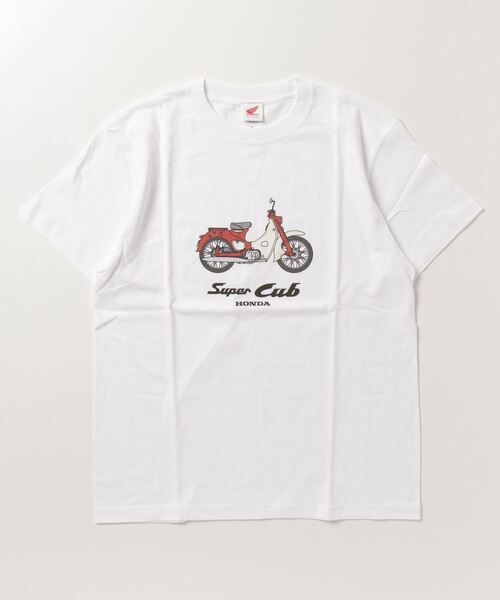 THE BAREFOOT(ベアフット)の「【 HONDA / ホンダ 】 スーパーカブ ベーシックTシャツ 半袖 2301HD01-01 ONI(Tシャツ/カットソー・メンズ・ブラック/オフホワイト/ホワイト/ネイビー・X-LARGE/LARGE/MEDIUM)」の8枚目の写真