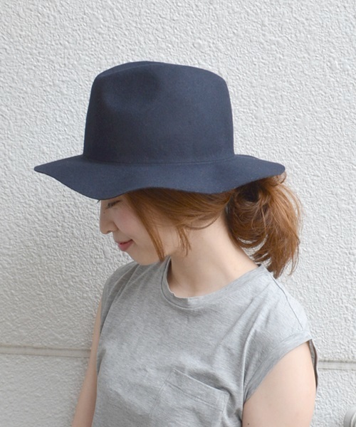 Khaju（カージュ）の「Khaju: フェルトハット□（ハット・レディース・キャメル/ネイビー/ブラック/カーキ・ONE SIZE）」の11枚目の写真