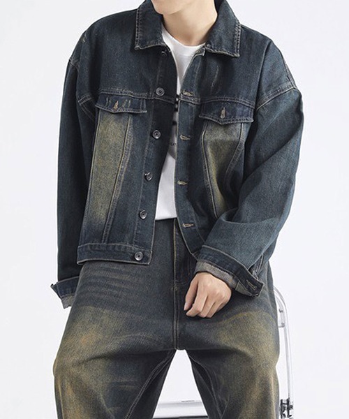 Theater code(シアターコード)の「▲vintage like denim shirt/ヴィンテージライク デニム シャツ(シャツ/ブラウス・メンズ・ブルー・M/L/XL)」の10枚目の写真