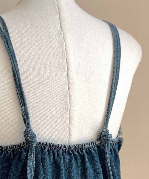 NANEA(ナネア)の「デニム切り替えワンピース(ワンピース・レディース・ブルー・SMALL/MEDIUM)」の2枚目の写真