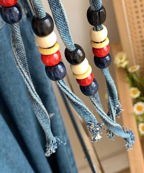 NANEA(ナネア)の「デニム切り替えワンピース(ワンピース・レディース・ブルー・SMALL/MEDIUM)」の4枚目の写真