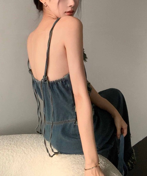 NANEA(ナネア)の「デニム切り替えワンピース(ワンピース・レディース・ブルー・SMALL/MEDIUM)」の16枚目の写真